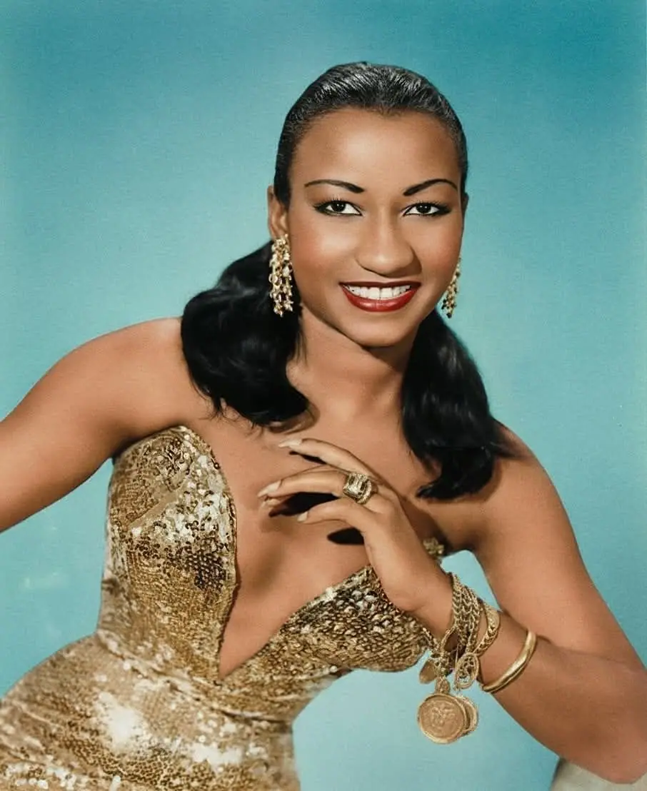 Celia Cruz y Pedro Knight